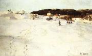 Frits Thaulow A Winter Day in Norway china oil painting reproduction